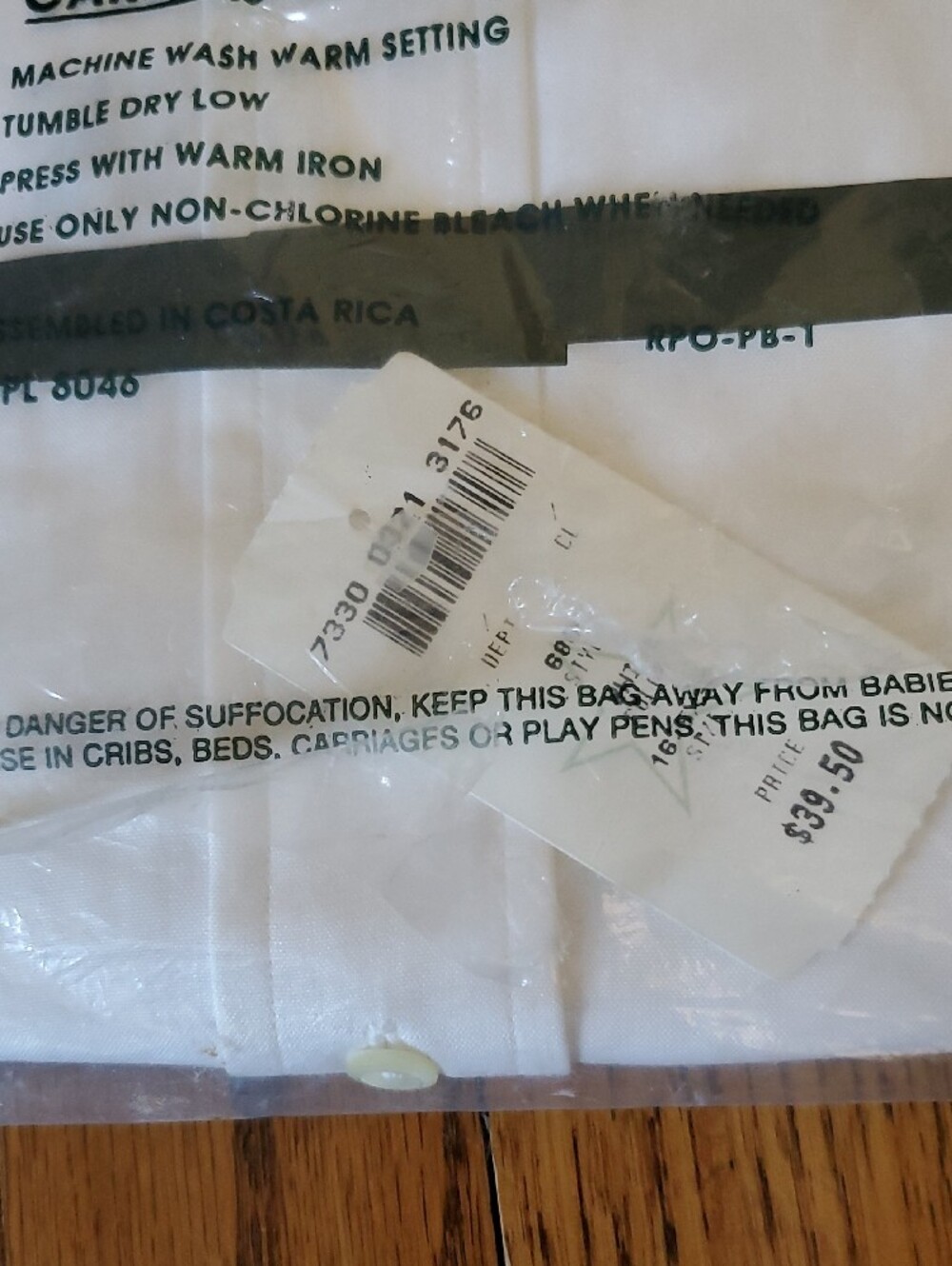 NWT Club Room White Men’s Dress Shirt - Tab Collar - Picture 4 of 4